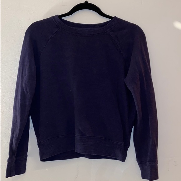 J Crew Navy Crewneck Sweater - Picture 1 of 3